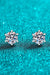 Sterling Silver Lab-Diamond Stud Earrings - Elegant Gemstone Earrings