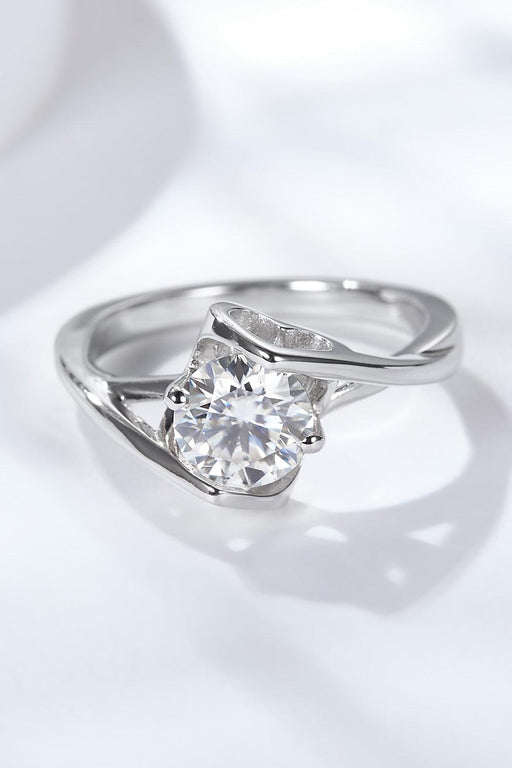 Get What You Need 1 Carat Moissanite Ring-Trendsi-Silver-6-Très Elite