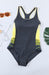 JakotoColor Gradient Racerback Cut-out One-piece Swimsuit