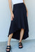 Chic Black High-Waisted Maxi Skirt with Asymmetrical Hemline by Ninexis