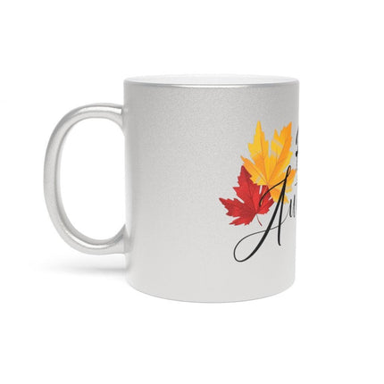 Elegant Metallic Ceramic Mug in Stunning Gold or Silver