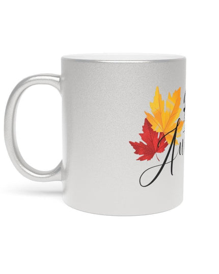Elegant Metallic Ceramic Mug in Stunning Gold or Silver