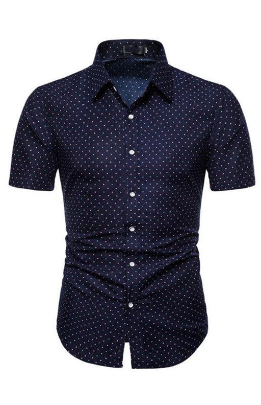 Summer Vibes Men's Printed Short Sleeve Shirt - Comfortable Leisure Style