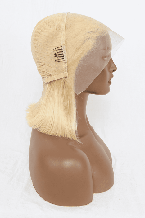 Luxurious 12" 160g Blonde Lace Front Wig - 150% Fullness