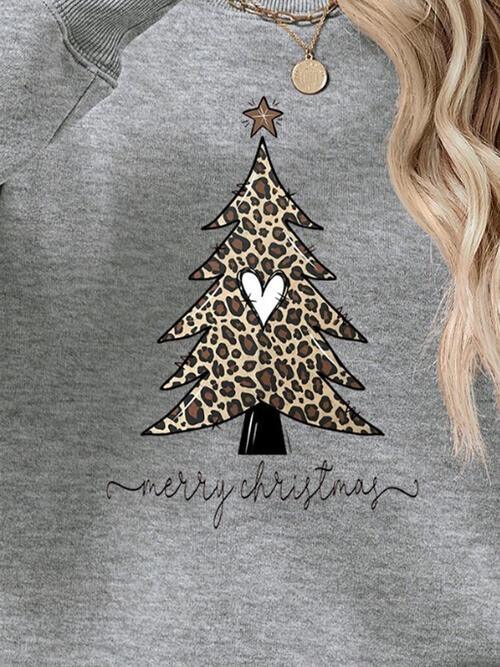 Cozy Christmas Tree Print Sweater - Holiday Cheer Pullover