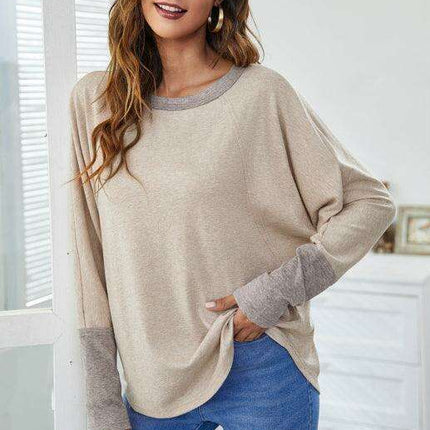 Elegant Batwing Sleeve Cotton Tunic for Women - Stylish Loose Fit Top for Spring-Summer