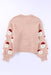 Santa Round Neck Long Sleeve Sweater for Cozy Winter Styling