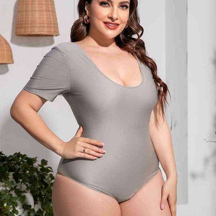 Curve Embrace Plus-Size Scoop Neck Swimwear