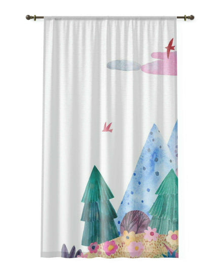Magical Customizable Fairy Tale Window Curtains for Kids - Personalize Your Dream Space