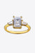 Elegant 2 Carat Moissanite Ring with Gold Accents - Sparkling Luxury
