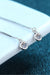 Effortless Elegance: Sterling Silver Threader Earrings with Moissanite Accent for Timeless Style