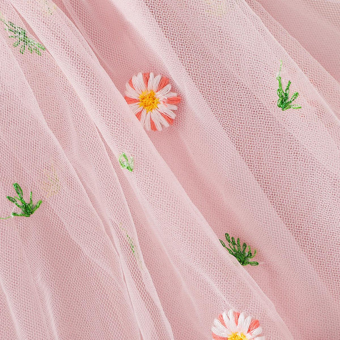 Embellished Flutter Sleeve Baby Dress with Delicate Details