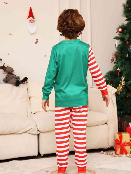 Festive Merry Christmas Kids' Outfit Set - Top and Bottoms