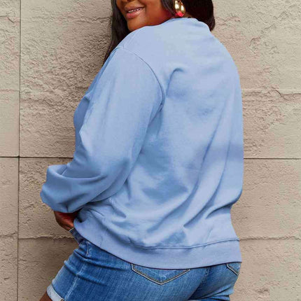 Chic Ivory Elegance Long Sleeve Cotton-Polyester Sweater