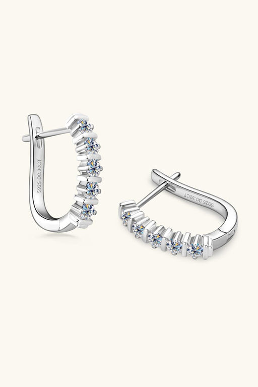 Elegant Moissanite Sterling Silver Earrings Set with Gift Box