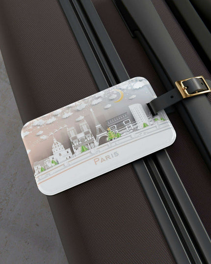 Elegant Parisian Travel Tag - Stylish and Practical Luggage Identifier