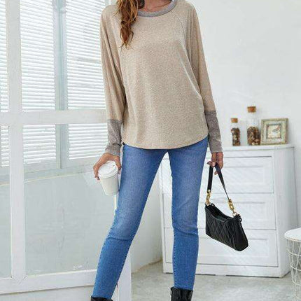 Elegant Batwing Sleeve Cotton Tunic for Women - Stylish Loose Fit Top for Spring-Summer