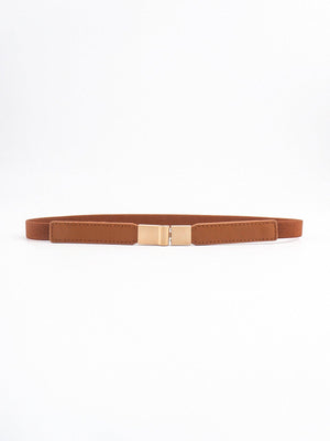 PU Elastic Skinny Belt-Trendsi-Caramel-One Size-Très Elite