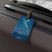 Sophisticated Acrylic Luggage Tag Set with Interchangeable Leather Strap