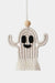Bohemian Spirit Ghost Wood Bead Macrame Keychain
