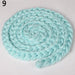 Soft Cotton Blend Handmade Baby Blanket with Braid Detail - 138" to 158"