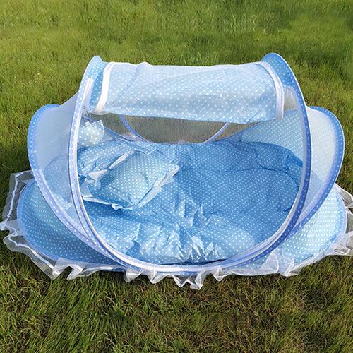 Baby Bug-Free Sleep Haven: Foldable Mosquito Net Tent for Safe Slumber