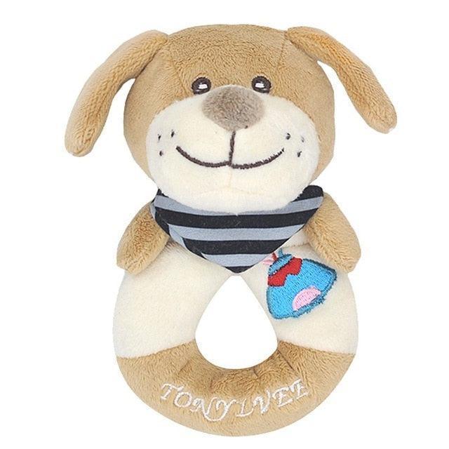 Musical Baby Rattle Toy with Cute Cartoon Design for Strollers and Cribs