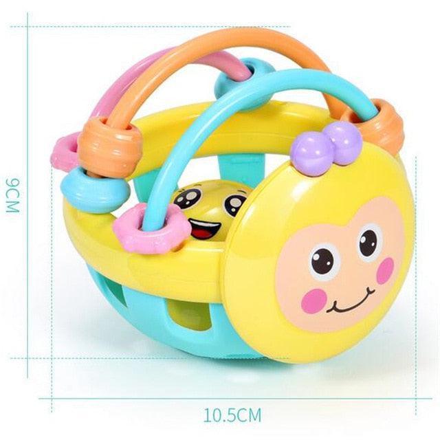 Musical Infant Rattle Toy with Cartoon Design for Strollers and Cribs