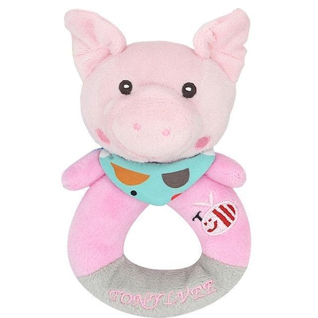 Charming Musical Rattle Toy with Adorable Cartoon Design for Baby Strollers and Cribs