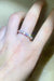 Luxurious 925 Sterling Silver Moissanite Ring with 18k Gold Plating