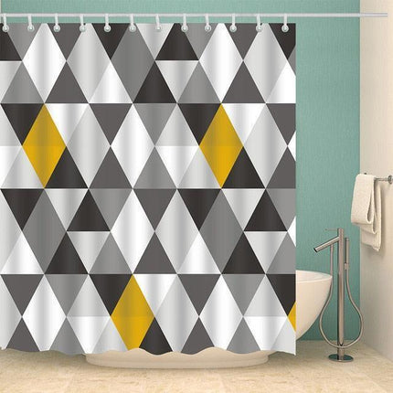 Playful Skull Design Waterproof Shower Curtain for a Spooky Bathroom Makeover
