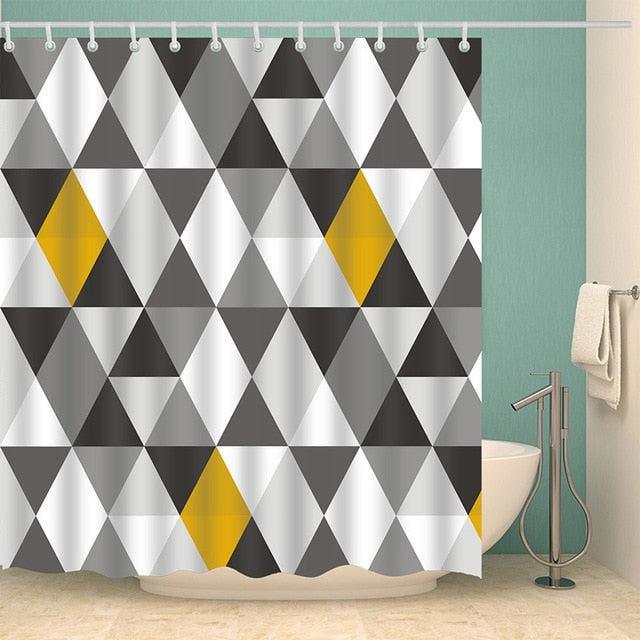 Skull Pattern Waterproof Shower Curtain for Bathroom with a Twist