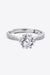 Elegant 6-Prong Moissanite Ring Set with Adjustable Fit and Luxury Presentation