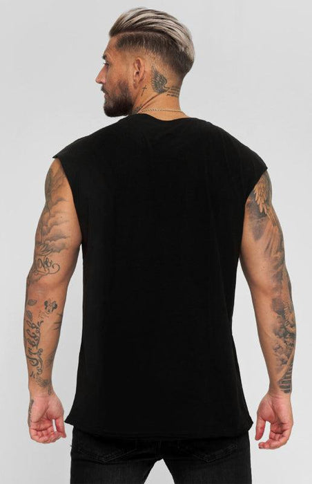 Sleeveless Leisure Shirt for Men with Comfortable Cotton Blend