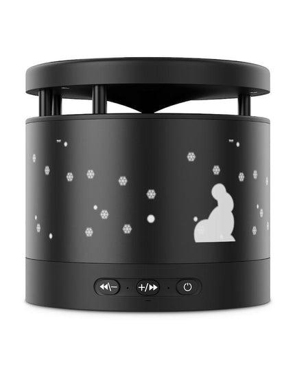 Aluminum Bluetooth Speaker with Integrated Wireless Charging Pad