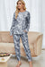 Trendy Tie-Dye Lounge Ensemble with Long Sleeve Top and Joggers