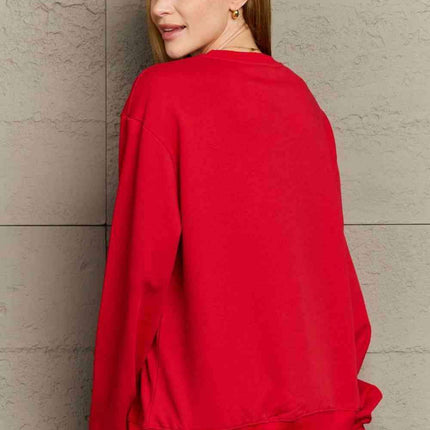 Festive Charm Love Graphic Sweater