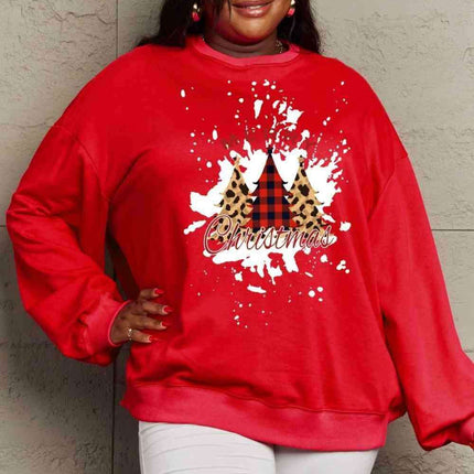 Festive Charm Love Graphic Sweater