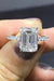 Exquisite 5 Carat Moissanite Ring with Zircon Accents - Sterling Silver