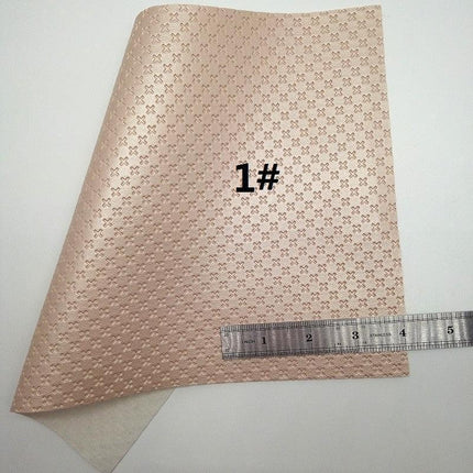 BEIGE Glitter Craft Fabric Collection with Faux and Synthetic Leather Sheets