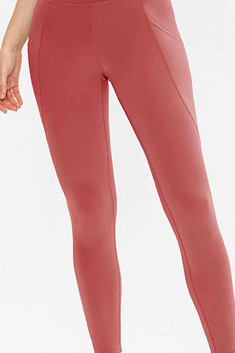 Slim Fit Sporty Leggings with Pocket - Active Wear