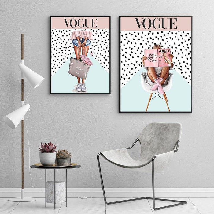 Stylish Modern Black and White Dotted Wall Art for a Chic Aesthetic