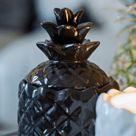 Lotus & Lily Black Pineapple Candle