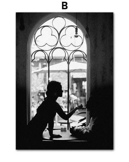 Timeless Black and White Abstract Canvas Art for Luxury Home Decor