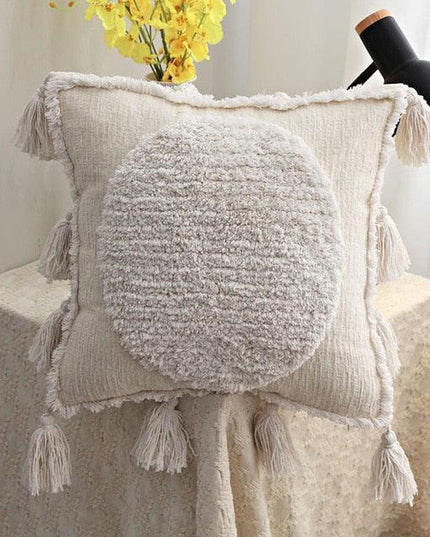 Bohemian Elegance Tassel Decorative Pillow Cover