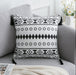 Bohemian Throw Pillow Case with Tassels and Moroccan Circle Design