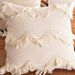 Boho Cushion Cover Plush With Tassels Circle Moroccan Style