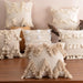 Moroccan Boho Chic Cushion Cover with Stylish Tassels - Elegant Home Decor Accent