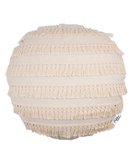 Bohemian Moroccan-Style Plush Pillowcase with Charming Tassels