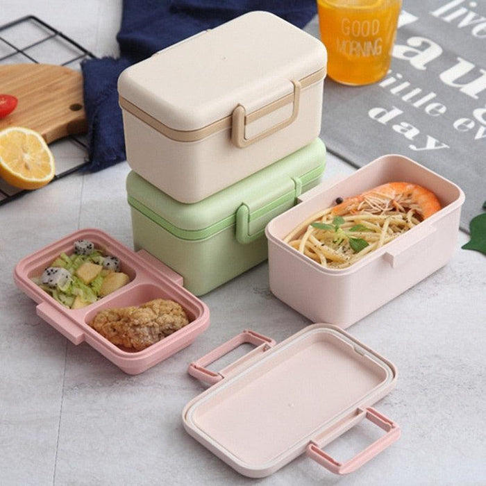 Microwaveable BPA-Free Bamboo Lunch Box for Eco-Conscious Dining